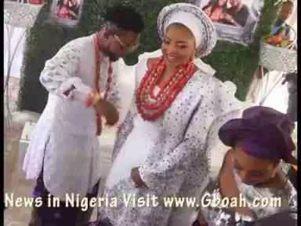 Video: Cute Moment! Oritsefemi & His Wife, Nabila Dancing Together At Their Traditional Wedding